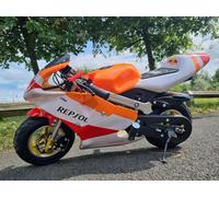 49cc Mini Pocket Bike Motorcycle Orange Replica Bike Sports Moto Racer - Petrol 2 Stroke Off Road