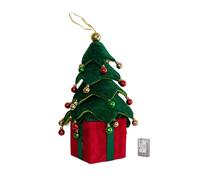 49cm Light up Christmas Tree with Baubles & White LEDs Samuel Alexander Multi One Size