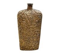 49cm Tall Extra Large Floor Standing Vase Metal with a Vintage Antique Style Aged Appearance Gold in Colour