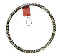 49FT Fish Tape for Wire Fishing Tool with Guide Spring Head, Low-Friction Design and High Visibility in Black and Yellow for Electricians(20M)