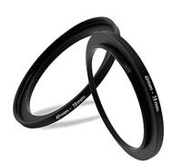 49mm-58mm Lens-Filter Step Up Adapter Ring, 49mm Lens to 58mm Filter, Hood, Lens Converter and Other Accessories, Aviation Aluminum Alloy Ring-2 Packs