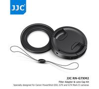 49MM Filter Adapter+Lens Cap+Keeper fr Canon PowerShot G5X G7X II G7X Mark III