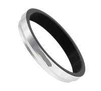 49mm Filter Adapter Ring, for Fujifilm X100 series camera X100 X100S X100T X100F X100V X100VI Aluminum Alloy Black/Silver(Silver)