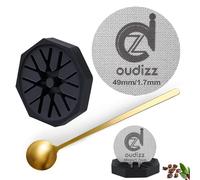 49mm Puck Screen, Reusable Coffee Filters for Espresso Portafilter Filter Basket 49mm, Espresso Screen with Coffee Spoon & Stand, Espresso Accessories, 1.7mm Thickness 150μm 316 Stainless Steel