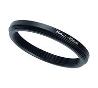 49mm to 43mm Step-Down Ring Filter Adapter,for All Brands UV ND CPL, Metal Ring Step-Down Rings Adapter Filter (49mm-43mm)