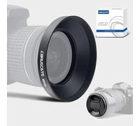 49mm Universal Metal Lens Hood,Wide Angle Lens Hood Compatible All 49mm Brands Camera Lens(and Easy to Install and Remove) 1pcs 49mm Lens Cap