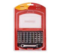 49PC Assorted Screwdriver Drill Bit Set-Mini Ratchet Slot Phillips Torx Hex Case