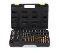 49Pcs Screw Extractor/Drill Bit Set, Professional Remove Set with Left Hand Drill Bits for Removing Broken Studs, Bolts, Socket Screws and Fittings