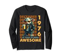 49th Birthday Cow Legends December 1976 49 Years Old Mens Long Sleeve T-Shirt