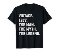 49th Birthday Gift Man Myth Legend Born in 1977 49 Yrs Old T-Shirt