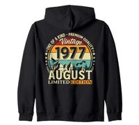 49th Birthday gift Men Original August 1977 49 Years Zip Hoodie