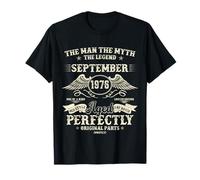 49th Birthday Gifts For Men September 1976 49 Year Old Bday T-Shirt