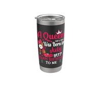 49th Birthday High Heel A Queen was Born in July 1977 Stainless Steel Insulated Tumbler