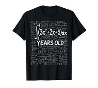49th Birthday Integral Calculus Math Nerd Funny Value Graphic T-Shirt, Men, Black, L