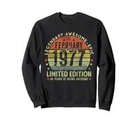 49th Birthday Legends February 1996 Vintage 49 Years Old Sweatshirt