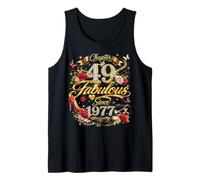 49th Birthday Queen Chapter 49 Fabulous Since 1977 Women Tank Top