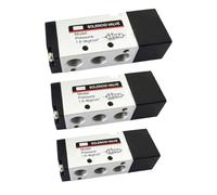 4A110-06 4A210-08 4A310-10 4A410-15 Two-Position Five-Way Air Control Reversing Valve 1/8" 1/4" 3/8" 1/2"(4A410-15 PC12-04)