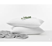 4All 2 Pack Striped Pillows Hotel Quality Pillow Virign Hollow fiber Filling for Neck & Shoulder Support, Ideal for Side Sleepers, Anti-Allergy 48x74cm