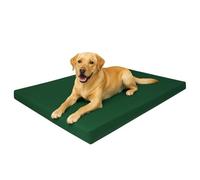 4All Dog Bed - Washable Dog Beds for Joint-Support Zipped Polyester Cover, Durable Foam Filled Easy-Clean Solution for Messy Pets (GREEN, Waterproof 70x95x5cm)