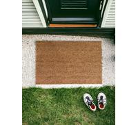 4All Door Mat 40x60cm - Natural Coco Coir Door Mats with Non-Slip Latex Back - Heavy Duty Door Mats Outdoor for Mud, Dirt & Moisture Control in Entryway, Garage, Garden or Patio (Pack of 1)