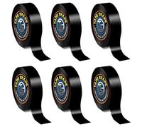 4All Electric Tape Strong Self-Adhesive PVC Insulation Tape for Masking Repairing and Protecting Electrical Wires and DIY Project (BLACK, 10metre)