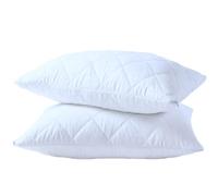4All Pillow Protectors Anti Bed Bug Dust Mite Microfiber Zipped Pillow Covers White Pillow Cases (Pack of 2)