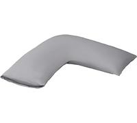 4All V Pillowcase V Cushion for Neck Back Maternal Support Pregnancy Pillow Side Sleepers For Restful Sleep Aid Nursing Orthopedic Knee Pillow (Grey)