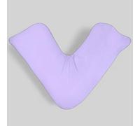 4All V Shaped Pillow With Pillowcase V Cushion for Neck Back Maternal Support Pregnancy Pillow Side Sleepers For Restful Sleep Aid Nursing Orthopedic Knee Pillow (Liliac)