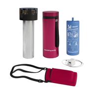 4ALLFAMILY Voyager Auto Shut Off Cooler Travel Case TSA Approved (1-3 Medication Pens) - On-The-Go Medical Cooler with Biogel & USB Charger - Diabetes Travel Case for Insulin & EpiPens (Magenta)