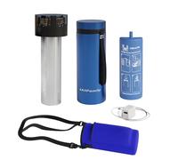4ALLFAMILY Voyager Auto Shut Off Cooler Travel Case TSA Approved (1-3 Medication Pens) - On-The-Go Medical Cooler with Biogel & USB Charger - Diabetes Travel Case for Insulin & EpiPens (Blue)