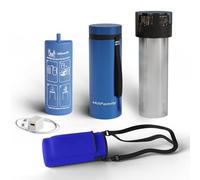 4ALLFAMILY Voyager AUTO Shut Off USB TSA Medication Cooler Travel Case Keeps Fridge Temp 36F-46F + Biogel Ice Pack |Perfect Medical Cooler Diabetes Insulin Eye Drop Arthritis (Dark Blue)