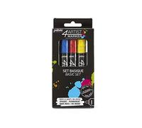 4ARTIST 4 Artist Markers, Metal, Assorted, 8 x 2 x 17 cm