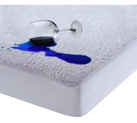 4AS 100% Waterproof Mattress Protector - Super Absorbent & Aloe Vera Treated Terry Towel with Deep 30cm Fitted Skirt for Extra Comfort - Small Double Mattress Protector (122x190+30 cm)
