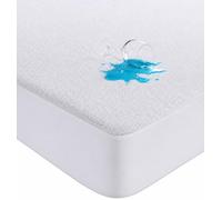 4AS 100% Waterproof Mattress Protector - Super Absorbent & Aloe Vera Treated Terry Towel with Deep 30cm Fitted Skirt for Extra Comfort - Bunk Mattress Protector (76x190+30 cm)