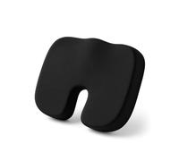 4AS Car Seat Cushion for Driving & Office Use - Ergonomic Comfort with Memory Foam - Premium Seat Cushions for Back Pain Relief - Portable Car Seat Cushion Support, Black (45x35x7cm)
