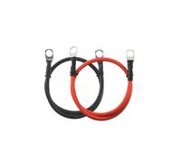 4AWG Silicone Cable with M6 M8 M10 Lug Terminal 25mm2 Flexible Solar Battery Cable Connection Wire For Inverter Auto Car UPS(Black and Red 4AWG,120cm,M10-M10)