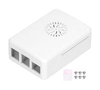 4B Case ABS Shell Heatsink Stylish Protective Enclosure with Removable Top Cover for 4B Cooling and Protection Durable ABS Material Multiple Colors (White)