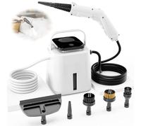 4Bar High Pressure Steam Cleaner, 1500W Steam Cleaner for Home, 10s Fast Heat-Up, Multi-Surface Steamer with 4 Steam Levels, 1.55L Tank, for Furniture, Upholstery, Grout, Couch & Car(White)