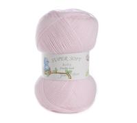 James Brett Acrylic Baby Double Knitting Yarn Supersoft DK Wool 1 x 400g Ball (Baby Pink - 4BB06)