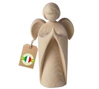 4betterdays Praying Guardian Angel Made of Pine Wood, 9 cm, Made in South Tyrol