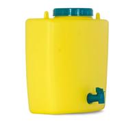4BIG.fun Rukomojnik Garden Shed Water Dispenser 9 L with Tap Garden Shed Camping Dacha Canister Yellow