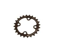 4bra MTB chainring d.64 ta chinook 24dts inner double black aluminum for Shimano