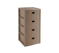 4C Elegance Rattan Chest Of Drawers Brown Stefanplast