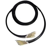 4C TPU Armoured Jumper 60m 70m 80m 100m 120m LC to FC SC ST Multimode OM1 OM2 4 Cores 5mm Fiber Optic Extension Outdoor (100m ST-ST)