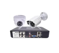 4CH DVR CCTV System 2PCS Cameras 1080P 2MP Video Surveillance 5 In 1 Infrared AHD 1200 TVcamera Security Kit(1Metal 1ceiling720p)