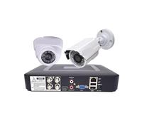 4CH DVR CCTV System 2PCS Cameras 1080P 2MP Video Surveillance 5 In 1 Infrared AHD 1200 TVcamera Security Kit(1Metal 1ceiling1080p)