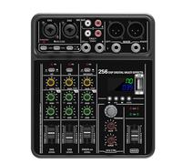 4Channel Sound Mixer for Stage Equipment Headphone USB Playbacks for Concerts Live Professional Sound Mixer