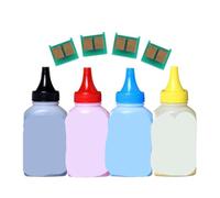 4Chips+4Toner Compatible for HP CF210A 210A Toner Powder | Color Toner Powder Kit, CF211A CF212A CF213A Models