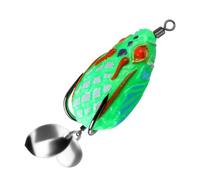 4cm 5.8g Ray Frogs Crankbait PVC Lures Soft Frogs Baits for Blackfish Fishing Lures with Double Hook & PVC Fishing Frogs Baits Fishing Lures Strong Hook Long Casting Frogs Baits