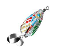 4cm 5.8g Rey Frog Crankbait Lures PVC Fishing Lures Double Hook Black Fish Frog Bait Multiple Colors Long Cast Frog Bait